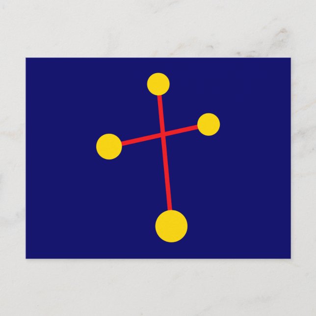 Sternbuild konstellation Crux Kreuz des Südens Vykort (Framsida)