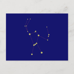 Sternbuild Orion-konstellation Vykort
