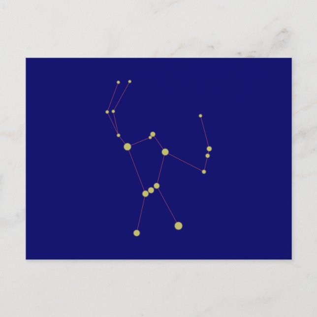 Sternbuild Orion-konstellation Vykort (Framsida)