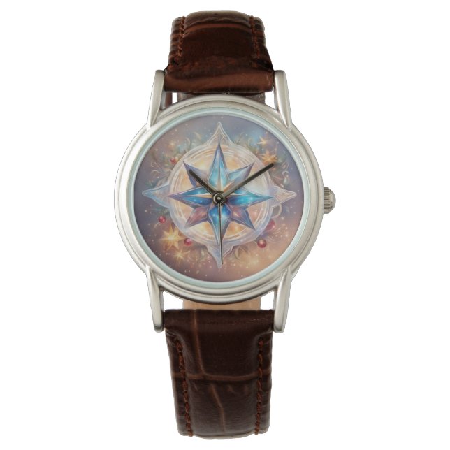  Sternen wasserfarben pastell Gemälde Armbandsur (Framsida)