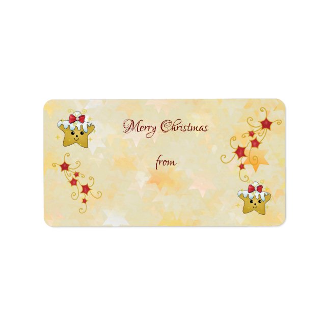 Sternenflickande Adressetikett (Framsidan)