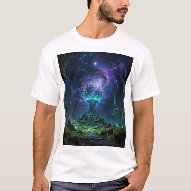 Sternenpfad – Reise durch das Universum T Shirt (Framsida)