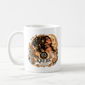 Sternzeichen Krebs - Gold Edition/Damen Tasse Kaffemugg