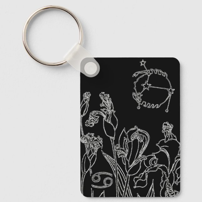 Sternzeichen Krebs Nyckelring (Framsida)