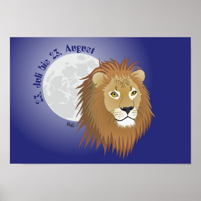 Sternzeichen - Löwe Poster (Framsidan)