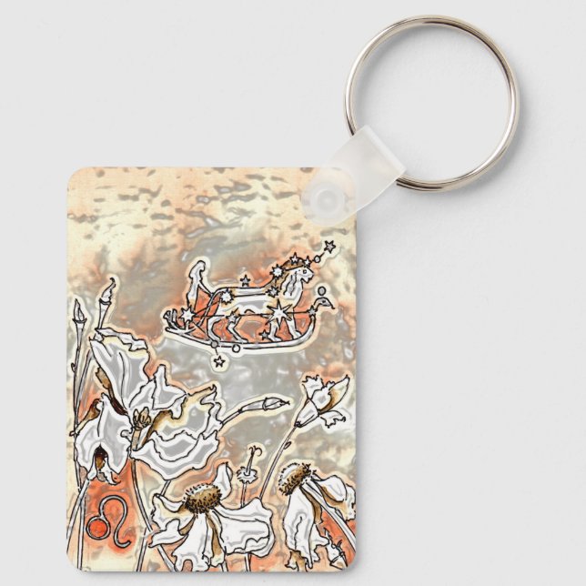 Sternzeichen Löwe Schlüsselanhänger Nyckelring (Baksida)