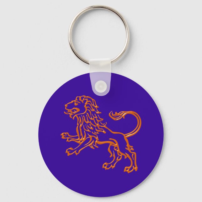 Sternzeichen Löwe zodiac-tecken Leo Nyckelring (Framsida)