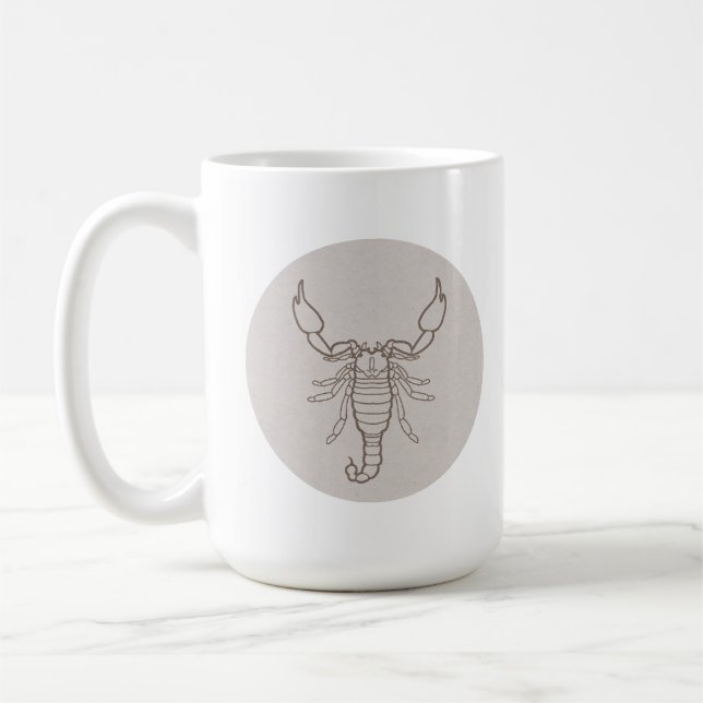 Sternzeichen Skorpion Kaffemugg (Vänster)