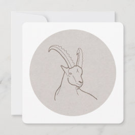 Sternzeichen Steinbock -  Julkort