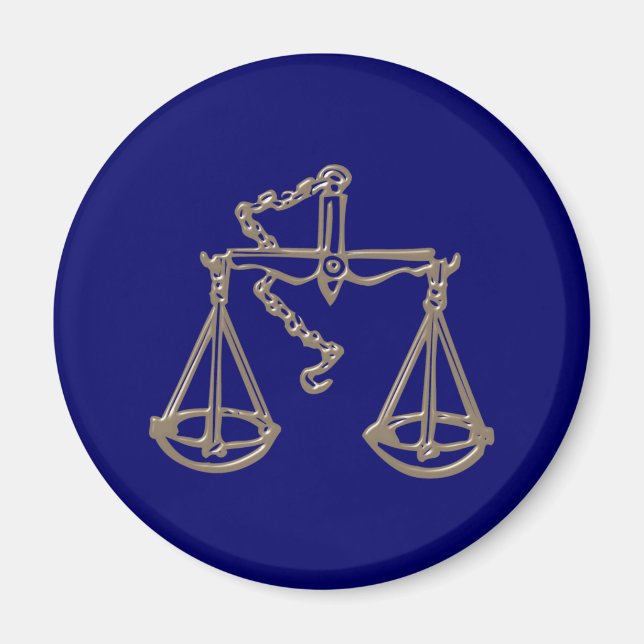 Sternzeichen Waage zodiac sign Libra Magnet (Framsidan)