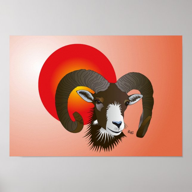 Sternzeichen - Widder Poster (Framsidan)