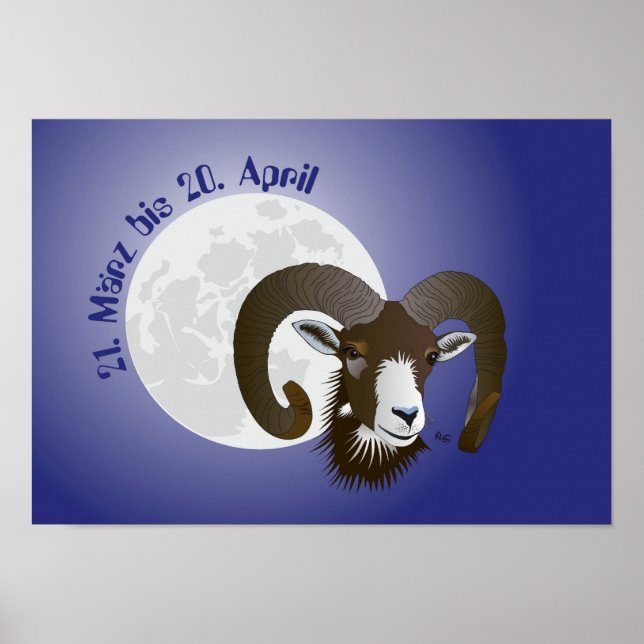 Sternzeichen - Widder Poster (Framsidan)