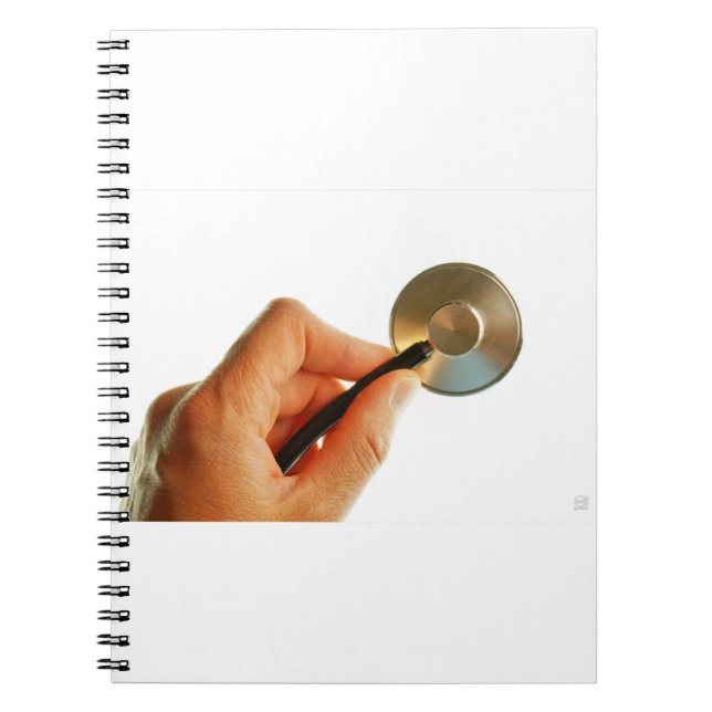 stethoscoop ziekenhuis ziek beter beterschap. anteckningsbok (Framsidan)