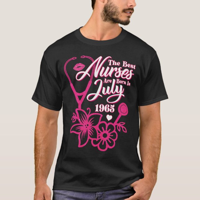 Stethoscope-Blommigten från juli 1965, Nursdag T Shirt (Framsida)