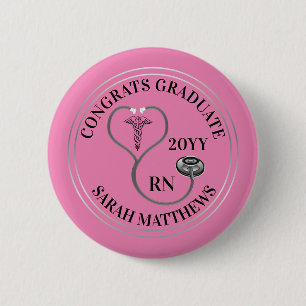Stethoscope Caduceus RN Gratulerara Student - Rosa Knapp