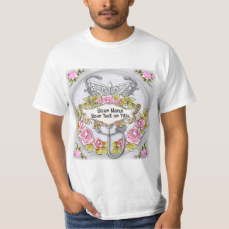 Stethoscope caduceus sköterska t shirt