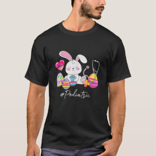 Stethoscope Cute Bunny Pediatriska sjuksköterskan  T Shirt
