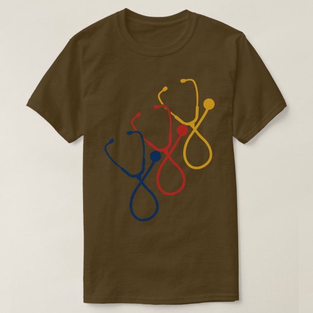 Stethoscope Doktor Nurse T Shirt (Design framsida)