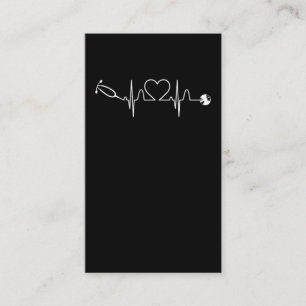 Stethoscope EKG Heartslag Nurse Heart Hospital Visitkort