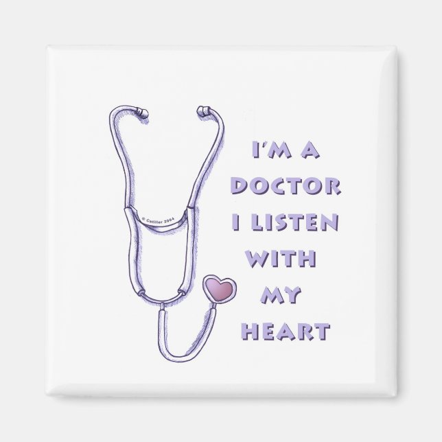Stethoscope Heart doktor Magnet (Framsidan)