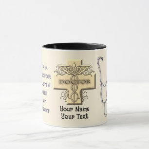 Stethoscope Heart doktor Mugg