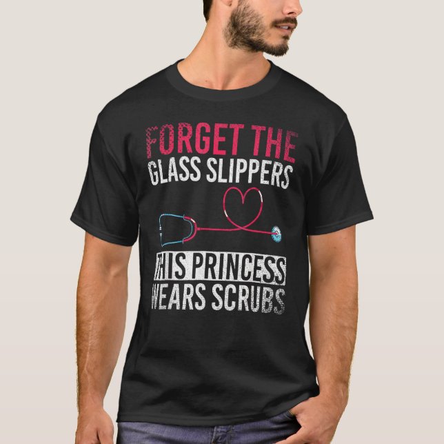 Stethoscope Heart Medical Nursery Healthcare Funny T Shirt (Framsida)
