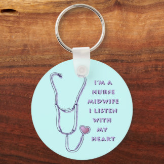 Stethoscope Heart Midfru Nurse Nyckelring