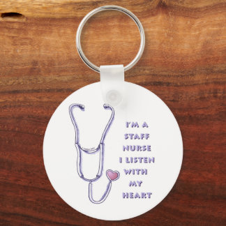 Stethoscope Heart-personalens sjuksköterska Nyckelring