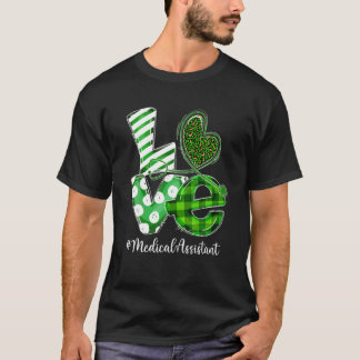 Stethoscope Kärlek Medical Assistant Play St Patri T Shirt
