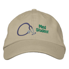 Stethoscope Med Student Embroized Cap Broderad Keps