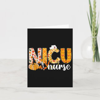Stethoscope Nicu Nurse Fall Yall Höst löv Tha Kort