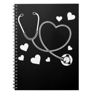 Stethoscope Nurse Kärlek sjukhus Anteckningsbok