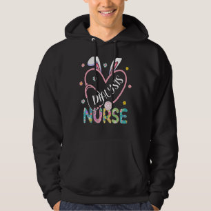 Stethoscope SCrub Life Nurse Bunny Påsk Day Outf Hoodie