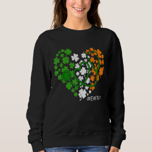 Stethoscope Shamrock Heart Emt Life Nurse St Patri T Shirt