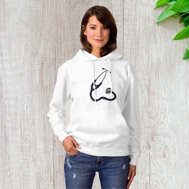 Stethoscope Womens Hoodie T Shirt (Skapare uppladdad)