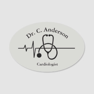Stetoscope Design Namn bricka Namnbricka