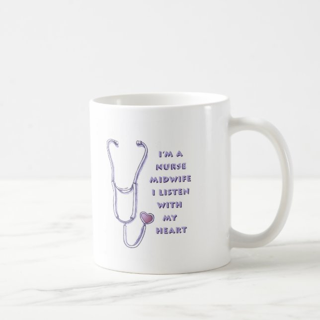 Stetoskop Hjärtbarnsmoder Sjuksköterska Kaffemugg (Höger)