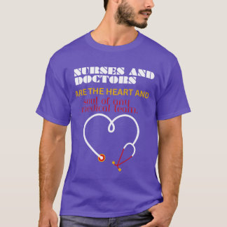 Stetoskop hjärtdesign med citat familj t shirt