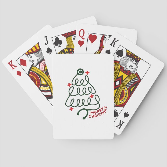 Stetoskop Julgransljus Sjuksköterska Kläder  Casinokort (Baksidan)
