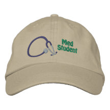 Stetoskop Medicin Student Broderad Keps