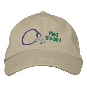 Stetoskop Medicin Student Broderad Keps