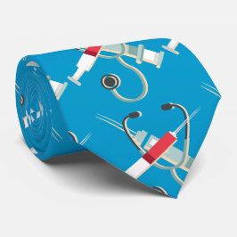 Stetoskop och injektionssprutor slips