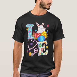 Stetoskop Scrub Life Sjuksköterska Kanin Påskdag U T Shirt