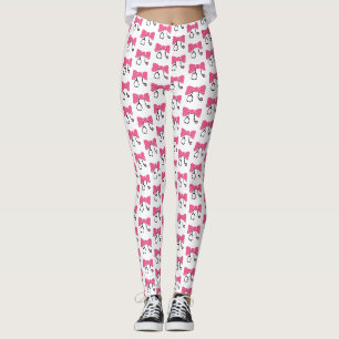 Stetoskopbåge Rosa & Vit Medicinsk Leggings