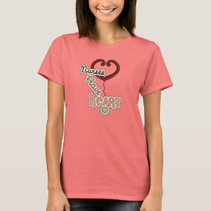 Stetoskopsjuksköterskor har hjärtaT-tröja och T-shirt