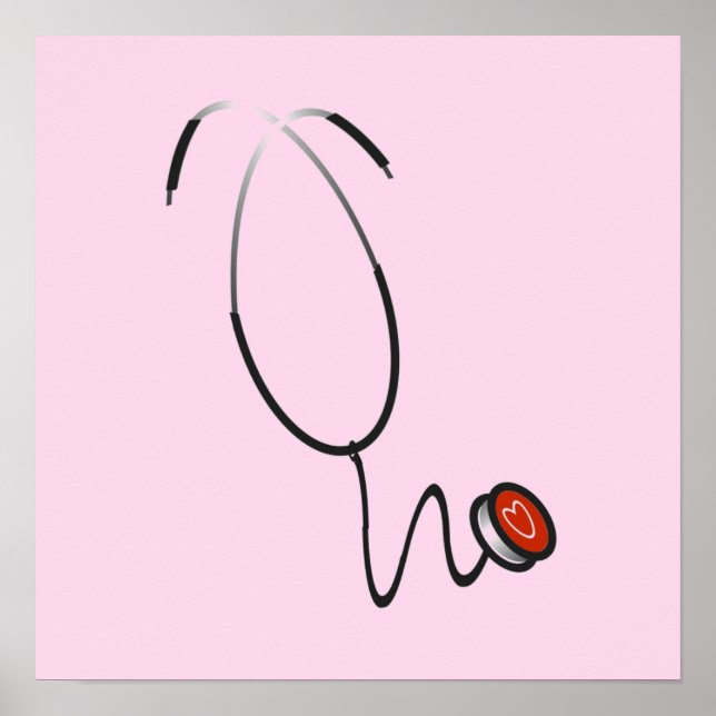 StetoskopTshirts och gåvor Poster (Framsidan)