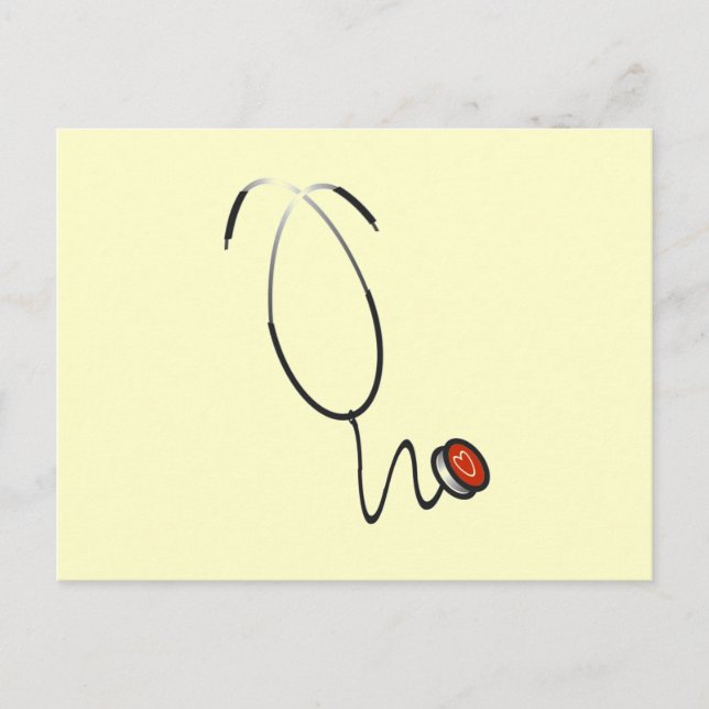 StetoskopTshirts och gåvor Vykort (Framsida)