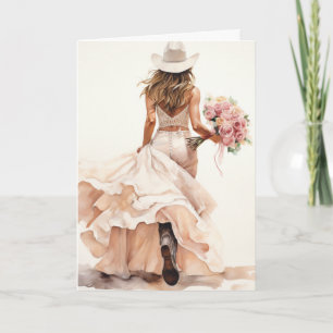 Stetson & Snöre Bröllop: Blossoming Bride Kort