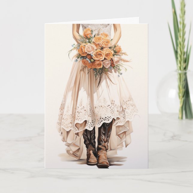 Stetson & Snöre Bröllop: Bouquet Bliss Kort (Framsida)