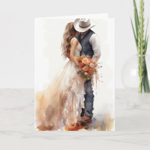 Stetson & Snöre Bröllop: Cowboy Elegance Kort